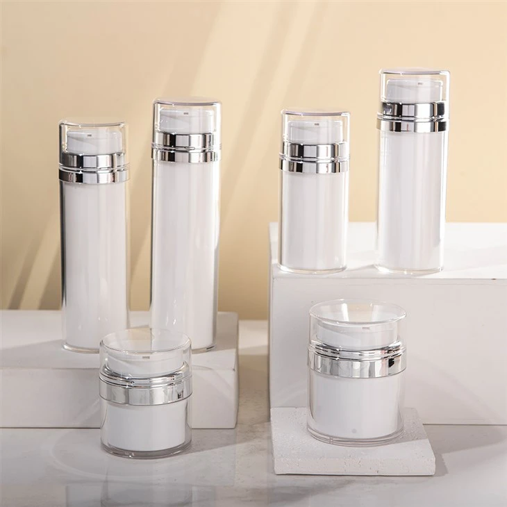 Double Wall 50ml 80ml 100ml 120ml Botol Tanpa Udara Kosmetik